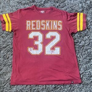 47 Redskin Football Maroon and Yellow Redskins Tee size medium